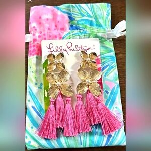 Lilly Pulitzer Via Flora Tassel Earrings New
